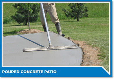Poured Concrete Patio