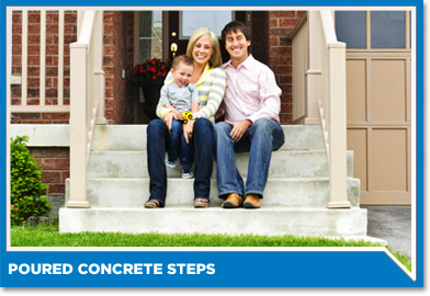 Poured Concrete Steps